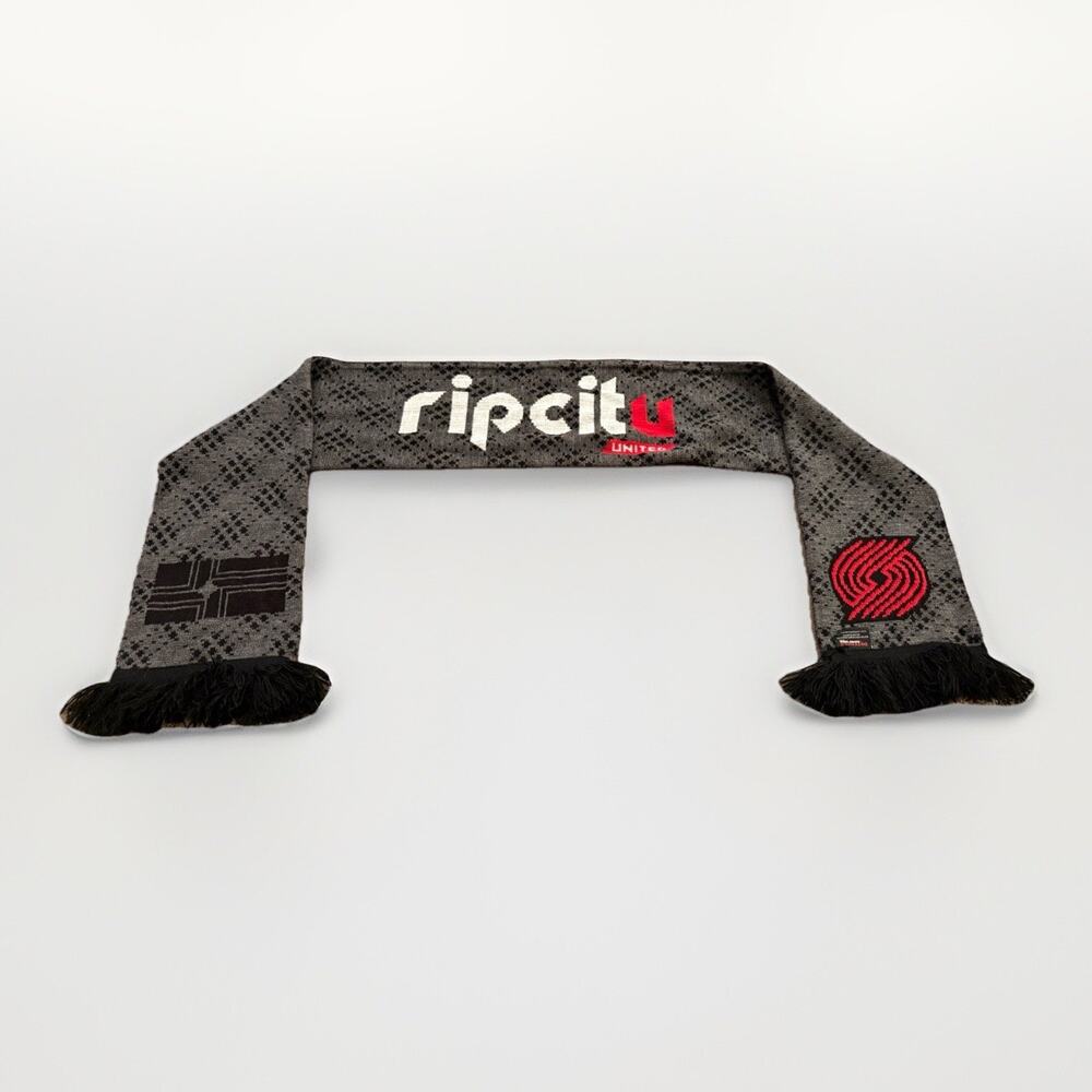 Ruffneck Scarves Unisex Gray Red Portland Trail Blazers NBA Rip City United 60x7